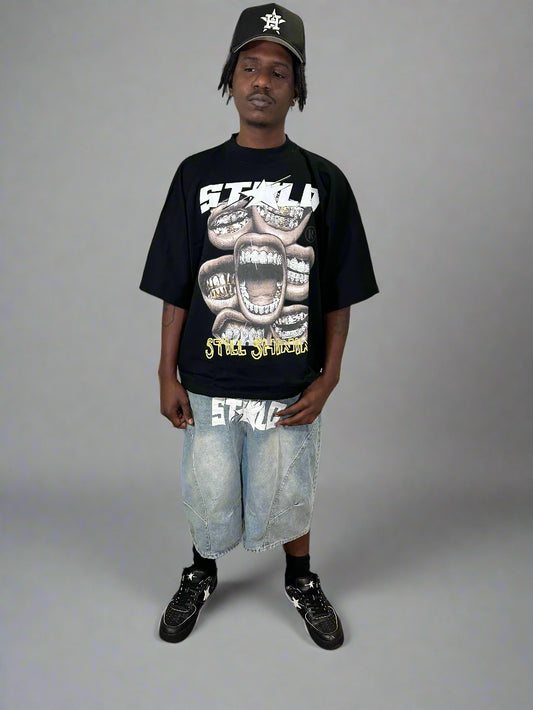 Limited Edition Stolo Clothing Co STILL SHINNING Oversized Cropped Boxy Tee