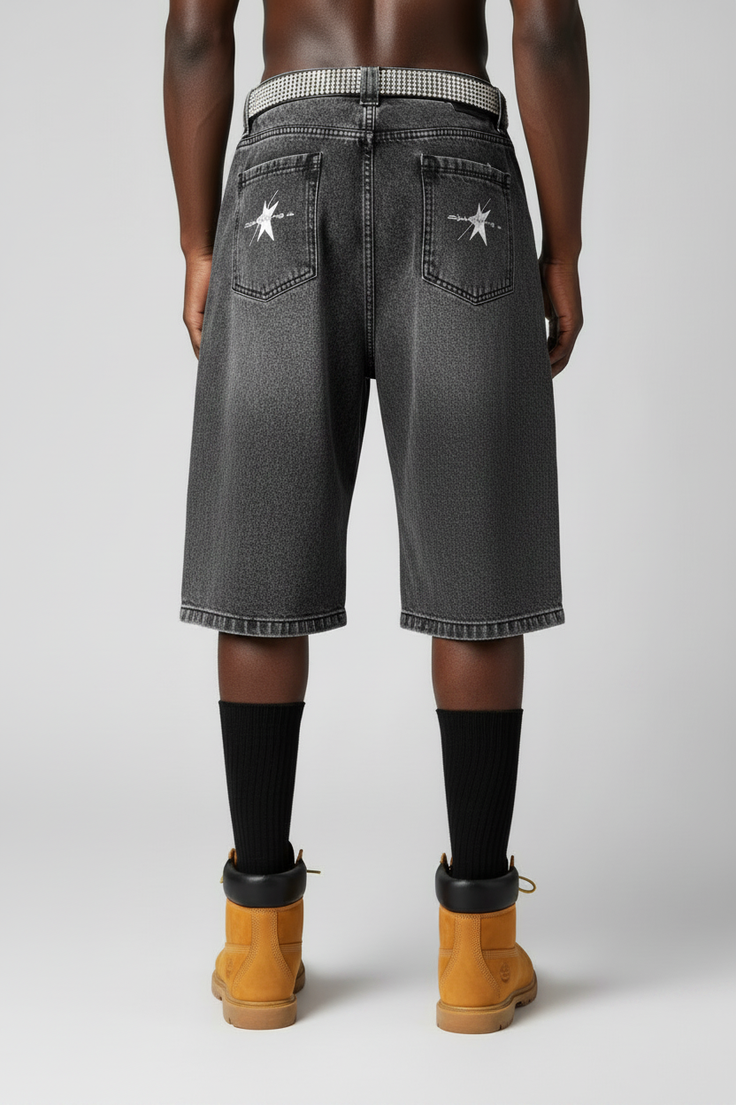 Stolo Clothing Co 224 Archive Wash Curve Blade Denim Shorts (JORTS)