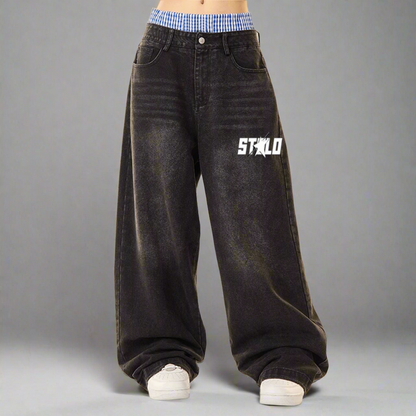 Stolo Clothing Co STARCHILD Unisex Double Waist Wide Leg Jeans