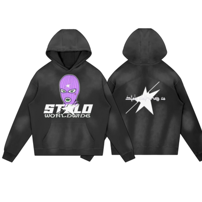 Stolo Clothing Co STOLO WORLD WIDE Washed Effect Hoodie