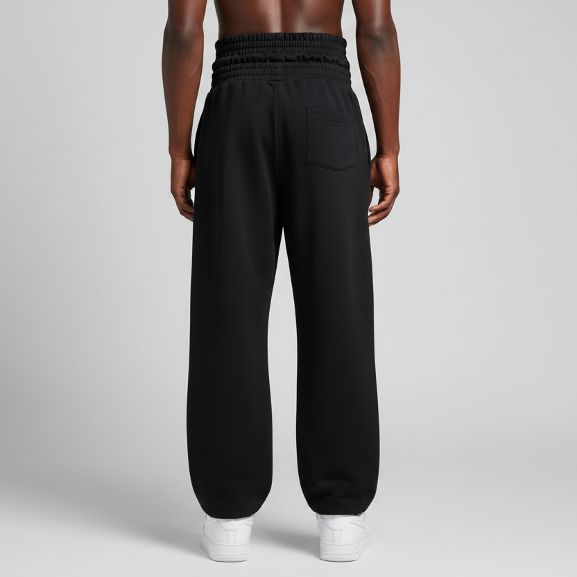 Stolo Clothing Co STARCHILD Double Waistband French Terry Wide-Leg Heavyweight Sweatpants (420 GSM)