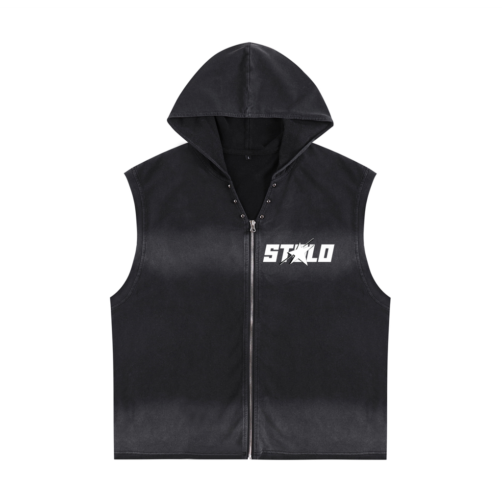Stolo Clothing Co STARCHILD Vintage Washed Sleeveless Zip Up Tee
