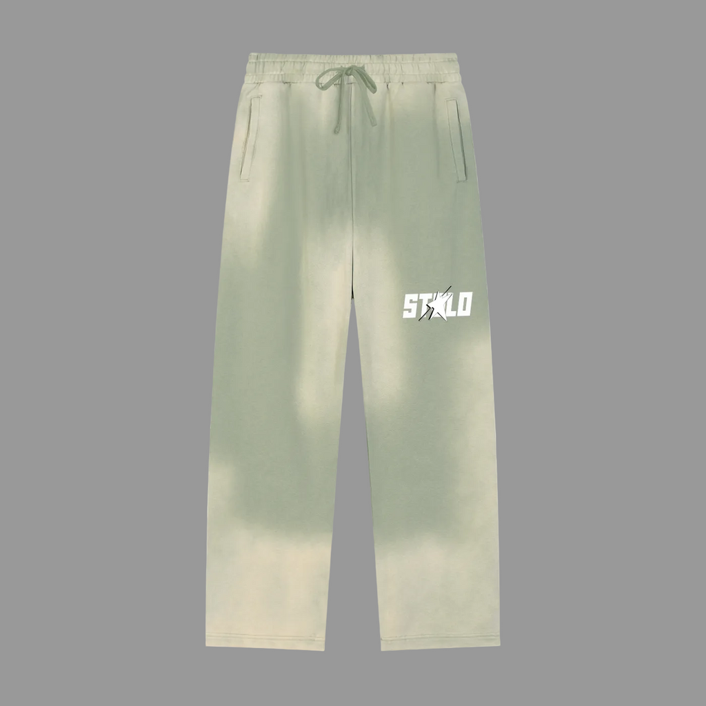 Stolo Clothing Co STARCHILD Sun Faded Raw Edge Straight-Leg Sweatpants