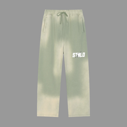 Stolo Clothing Co STARCHILD Sun Faded Raw Edge Straight-Leg Sweatpants