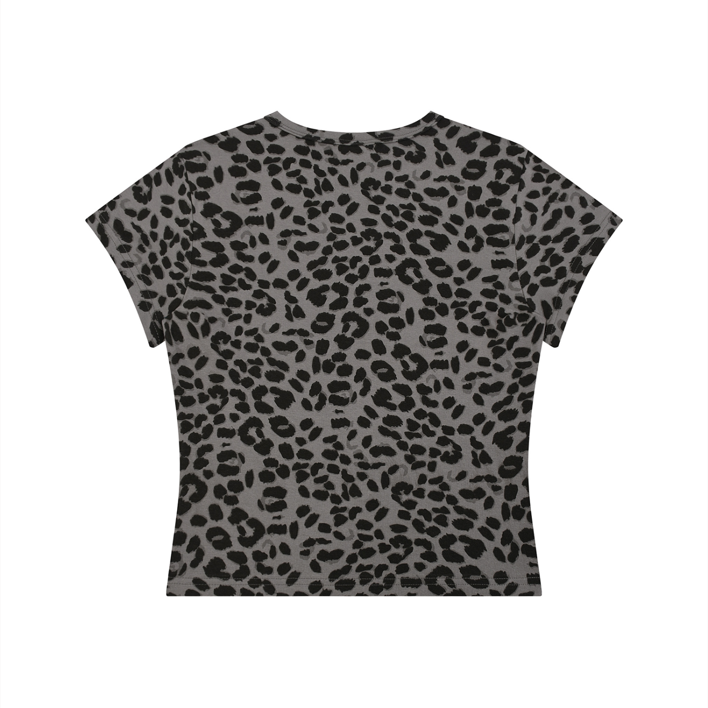 Stolo Clothing Co REBORN Leopard Print Fitted Crop Tee