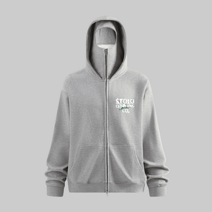 Stolo Clothing Co Birdies Civil War Edition Double Zip-Up Hoodie with Built-in Face Mask