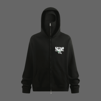 Stolo Clothing Co Birdies Civil War Edition Double Zip-Up Hoodie with Built-in Face Mask