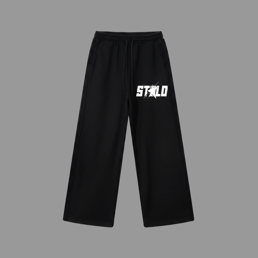 Stolo Clothing Co STARCHILD Supper Baggy Stripped Straight-Leg Sweatpants