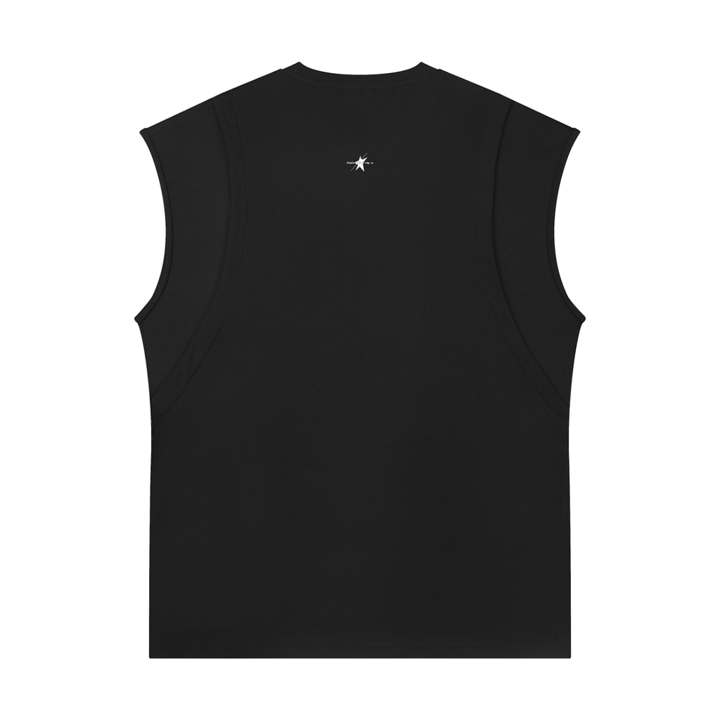 Stolo Clothing Co LOGO Spliced Panel Sleeveless Muscle Tee