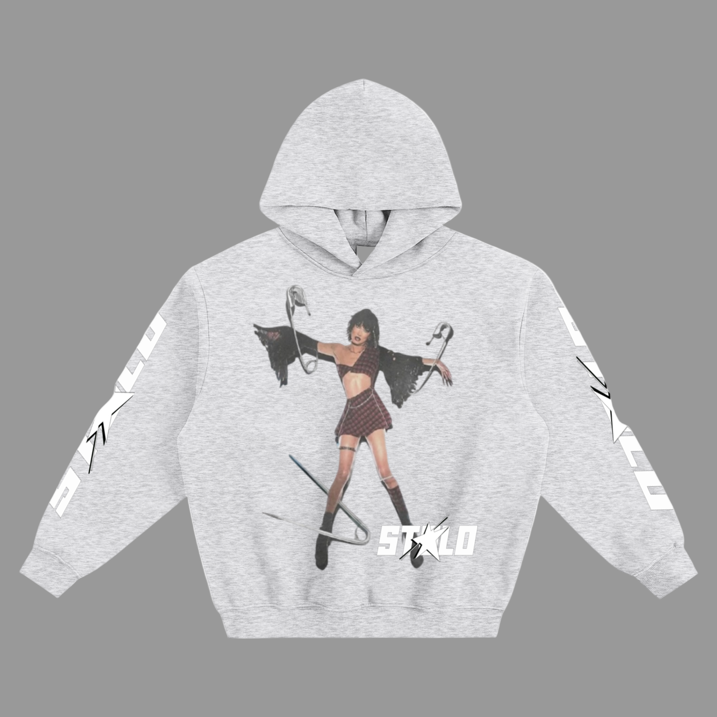 Stolo Clothing Co PAIN PIN Fleeced Oversized Boxy Hoodie