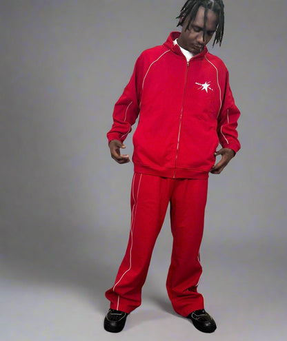 Stolo Clothing Co Essential Reflection Striped Straight-Leg Sweatpants