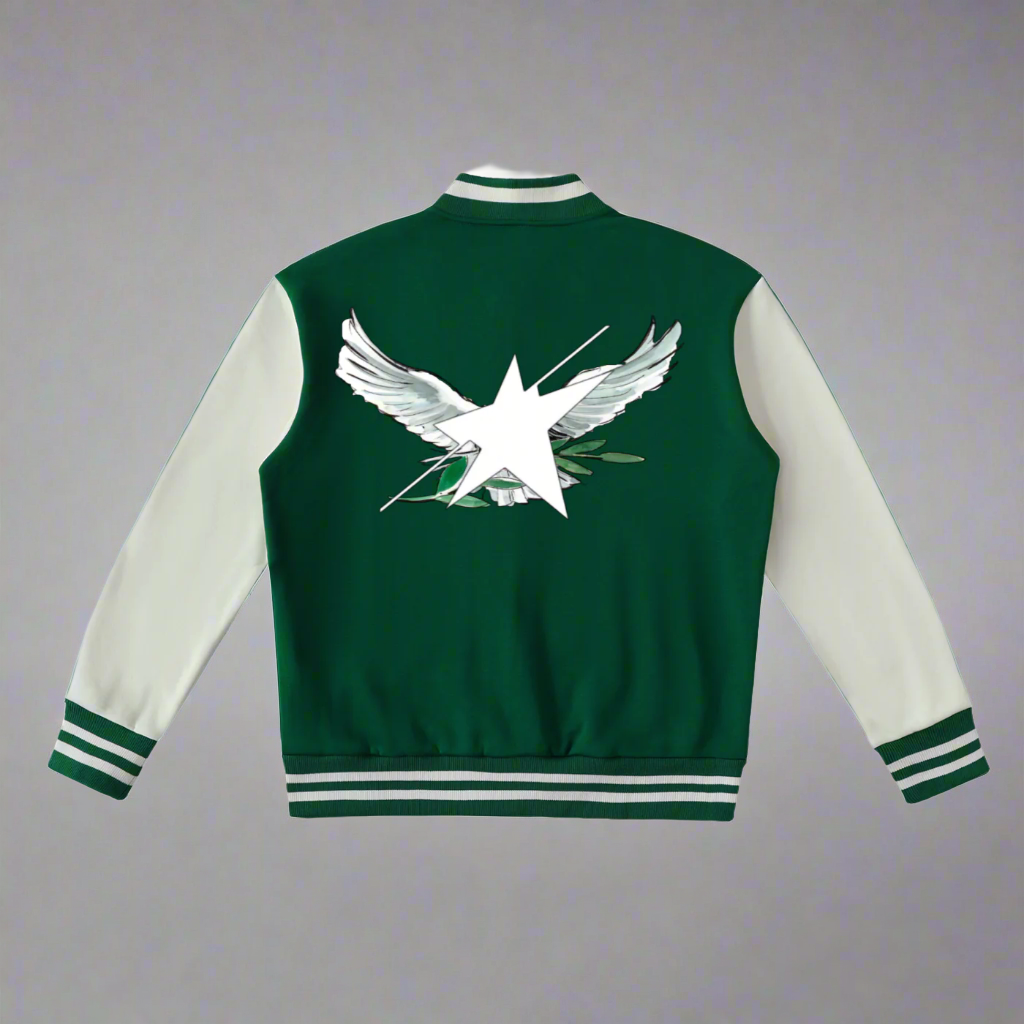 Stolo Clothing Co Birdies Fleece Two-Tone Varsity Jacket