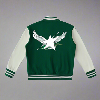 Limited Edition Stolo Clothing Co Birdies Fleece Two-Tone Varsity Jacket