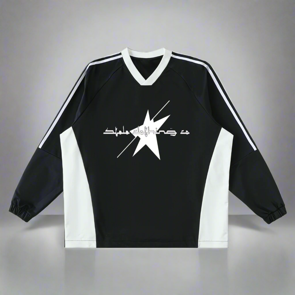 Stolo Clothing Co Essentials V-Neck Color Block Long-Sleeve Tee