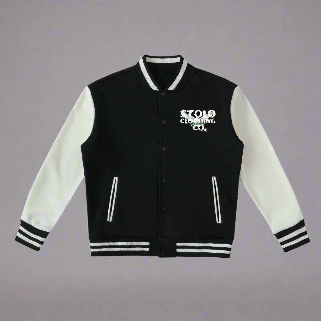 Stolo Clothing Co Birdies Fleece Two-Tone Varsity Jacket