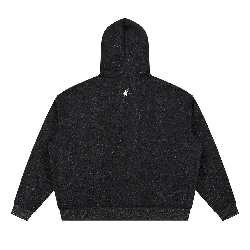 Stolo Clothing Co Starchild Reborn Diamond Dust Full Zip Boxy Hoodie