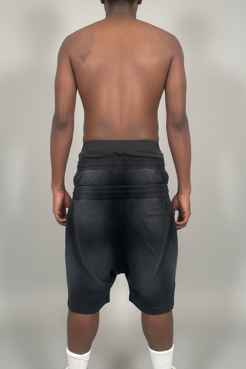 Stolo Clothing Co STARCHILD Sun Faded Cotton Slub Double Waistband Shorts (320GSM)