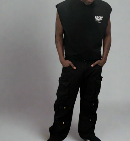 Stolo Clothing Co Birdies Minimalistic French Terry Boxy Tank Top Tee
