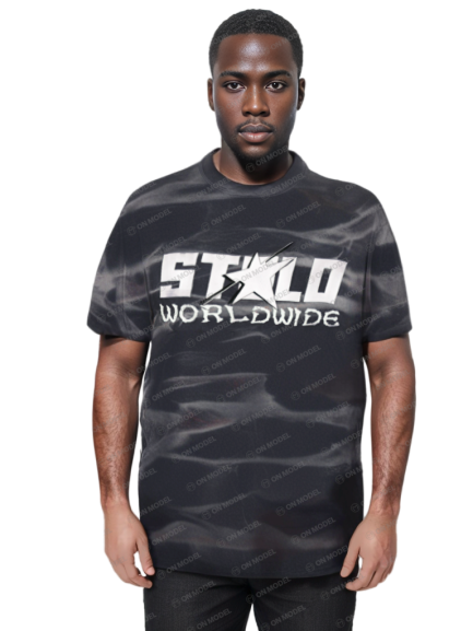 Stolo Clothing Co Starchild x World Wide Irregular Frayed Monkey Washed Tee