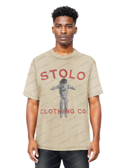 Stolo Clothing Co AstroKnot X Trust The Process Unisex Oversized Snow Wash Tee