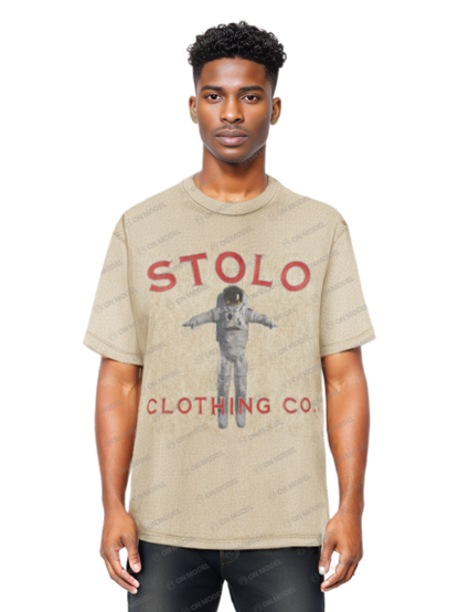 Stolo Clothing Co AstroKnot X Trust The Process Unisex Oversized Snow Wash Tee