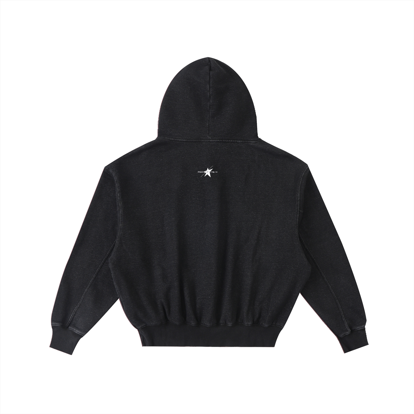 Stolo Clothing Co EVIL NUN Hand-Frayed Enzyme Washed Fleece Hoodie