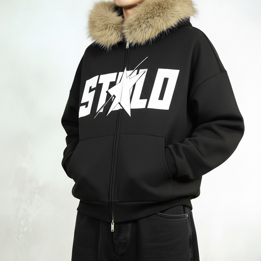 Stolo Clothing Co STARCHILD Fur Double Zip-Up Hoodie (400GSM)