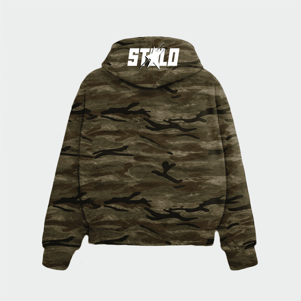 Stolo Clothing Co LOGO X STARCHILD Unisex Heavyweight Camo Hoodie (400GSM)