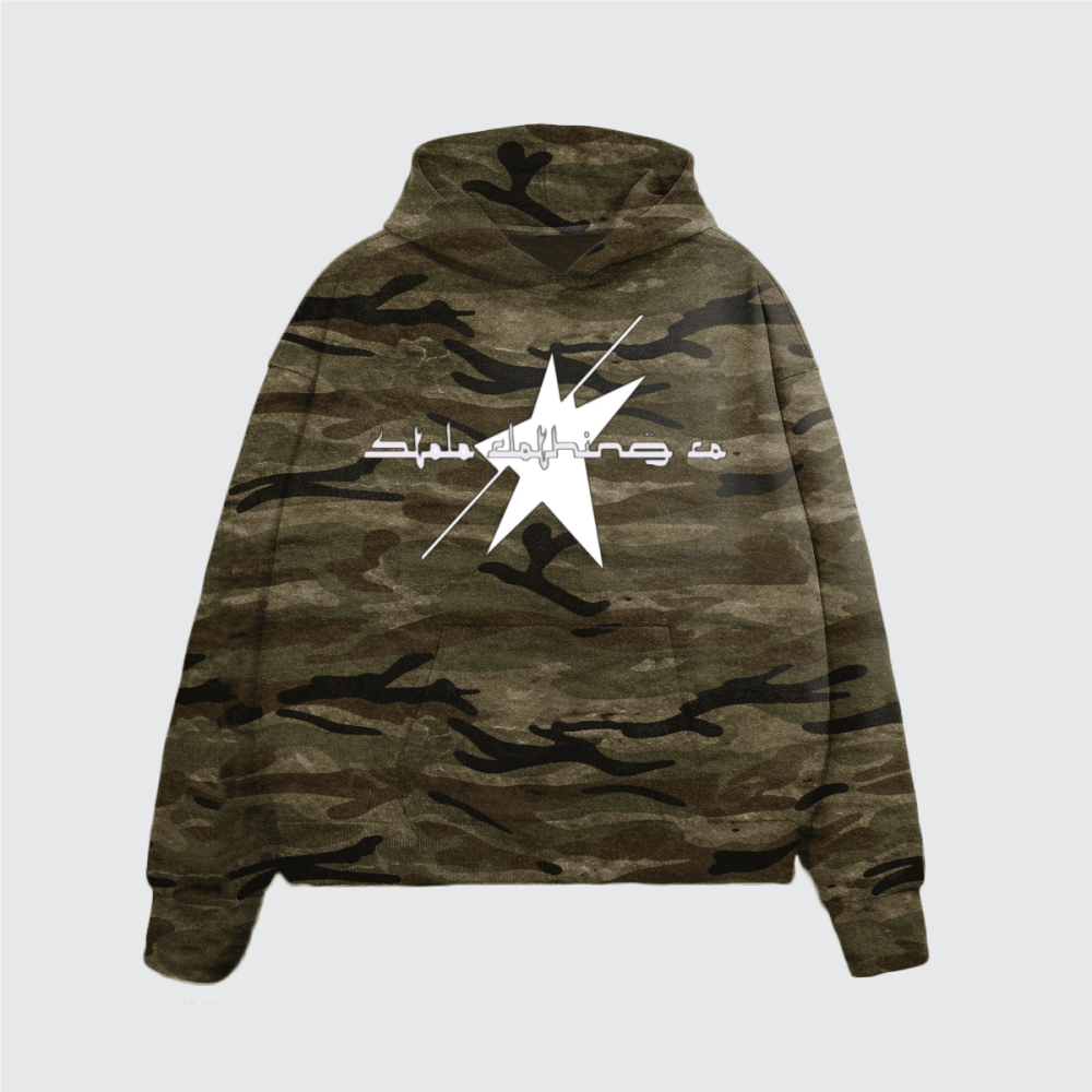 Stolo Clothing Co LOGO X STARCHILD Unisex Heavyweight Camo Hoodie (400GSM)