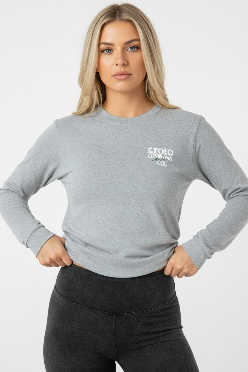 Stolo Clothing Co Birdies Minimalistic Long-Sleeve Cotton Tee