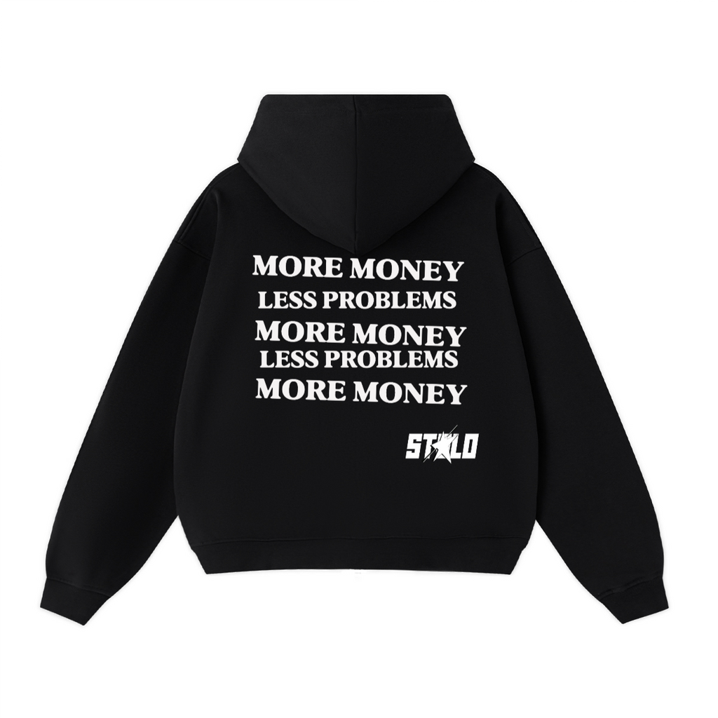 Stolo Clothing Co PREYING NUN Heavyweight Cropped Double Zip-Up Hoodie (460GSM)