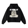 Stolo Clothing Co PREYING NUN Heavyweight Cropped Double Zip-Up Hoodie (460GSM)