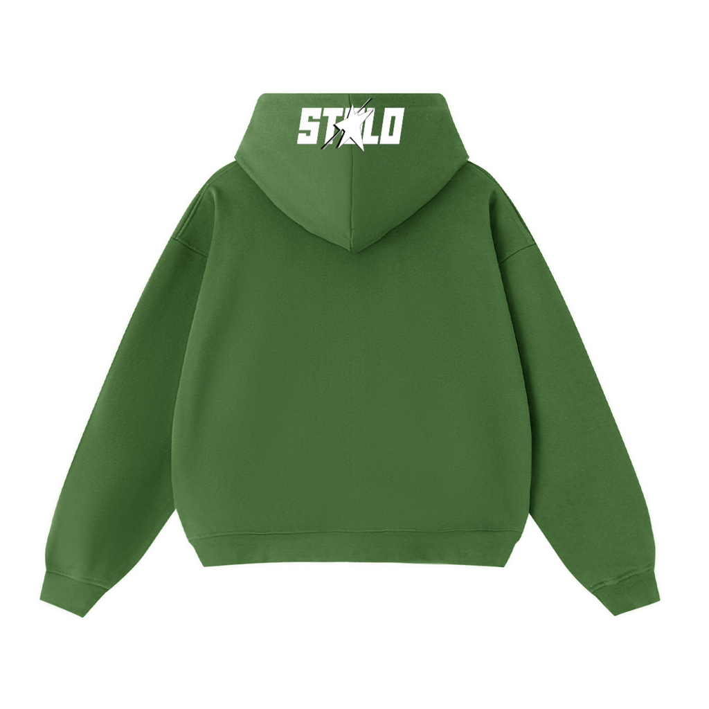 Stolo Clothing Co SKIED UP 2026 Heavyweight Cropped Double Zip-Up Hoodie (460GSM)