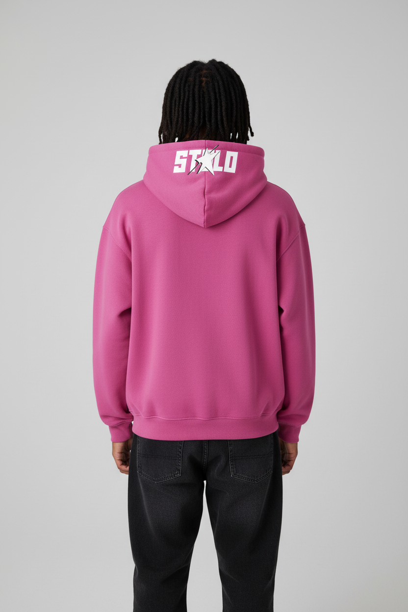 Stolo Clothing Co SKIED UP 2026 Heavyweight Cropped Double Zip-Up Hoodie (460GSM)