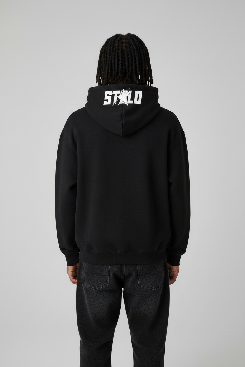 Stolo Clothing Co SKIED UP 2026 Heavyweight Cropped Double Zip-Up Hoodie (460GSM)