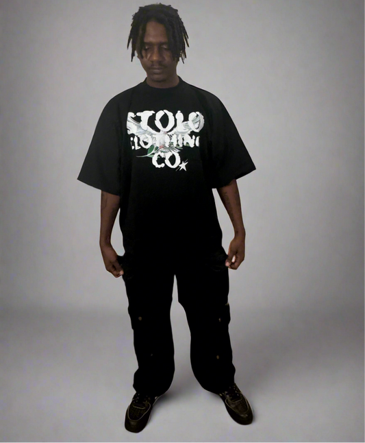 Stolo Clothing Co Birdies Oversized Cropped Boxy Tee