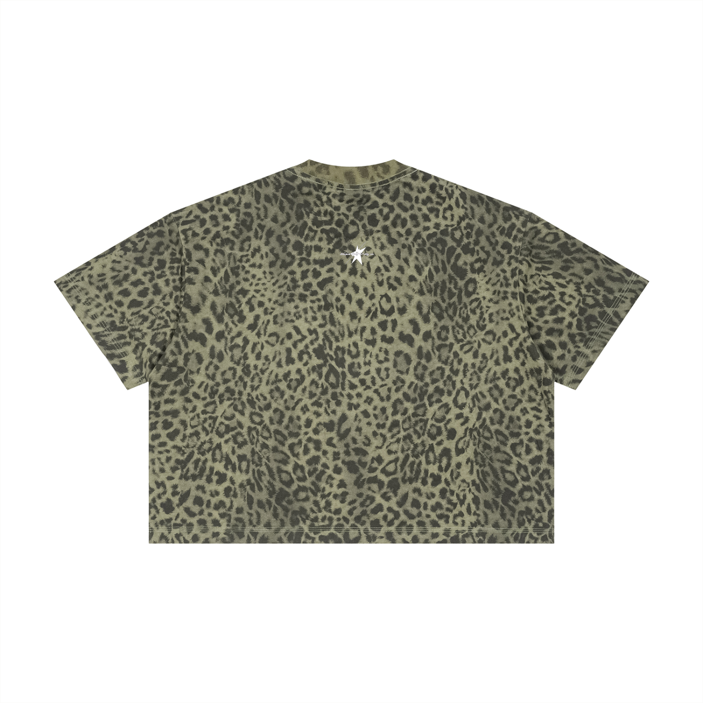 Stolo Clothing Co PREYING NUN Leopard Print Boxy Tee