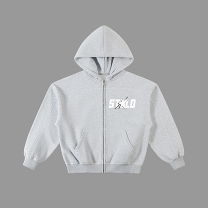Stolo Clothing Co STARCHILD Stitched Boxy Fleece Zip Hoodie