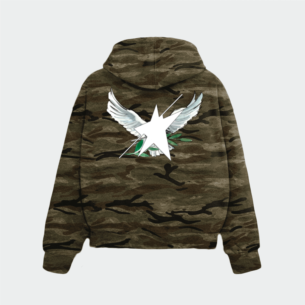 Stolo Clothing Co Birdies Heavyweight Camo Hoodie (400GSM)