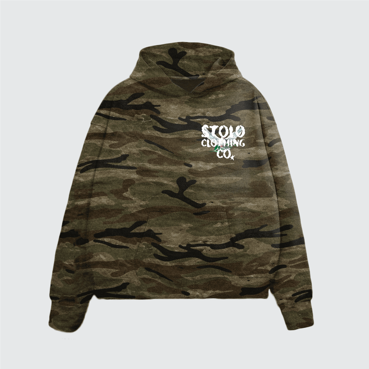 Stolo Clothing Co Birdies Heavyweight Camo Hoodie (400GSM)
