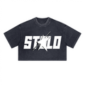 Stolo Clothing Co STARCHILD Washed Loose-Fit Heavyweight Cropped Tee (230 GSM)