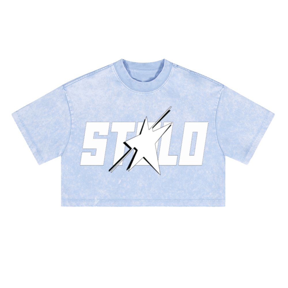 Stolo Clothing Co STARCHILD Washed Loose-Fit Heavyweight Cropped Tee (230 GSM)