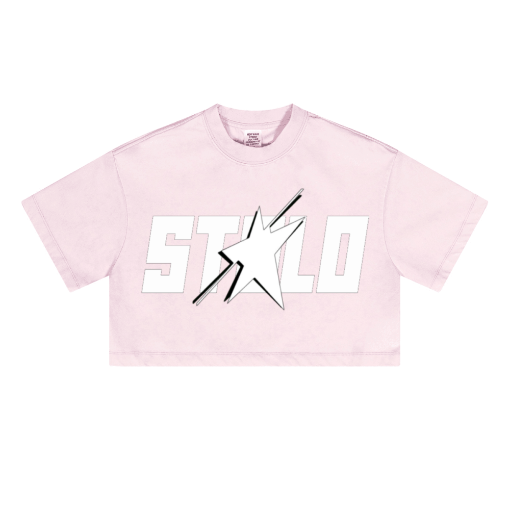 Stolo Clothing Co STARCHILD Washed Loose-Fit Heavyweight Cropped Tee (230 GSM)