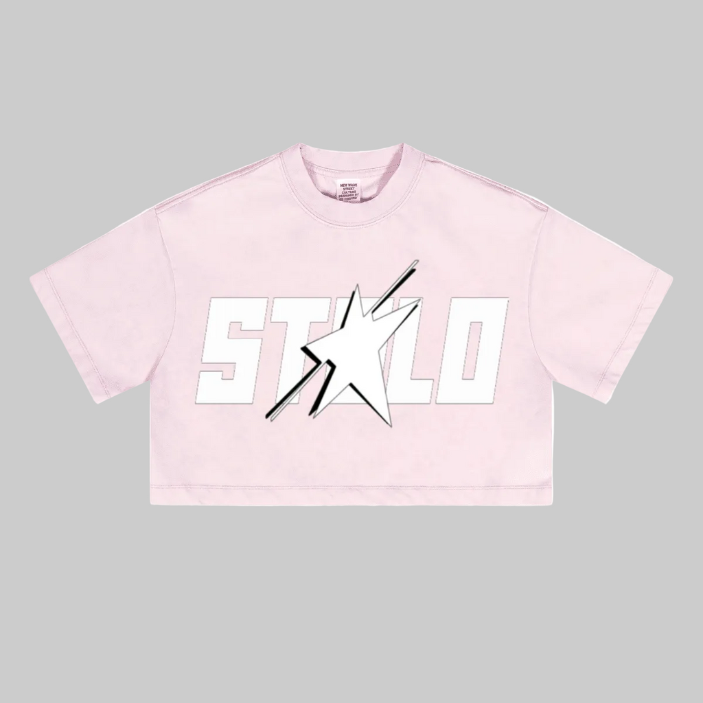 Stolo Clothing Co STARCHILD Washed Loose-Fit Heavyweight Cropped Tee (230 GSM)