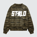 Stolo Clothing Co STARCHILD Oversized Heavyweight Camo Crewneck Sweatshirt (400GSM)