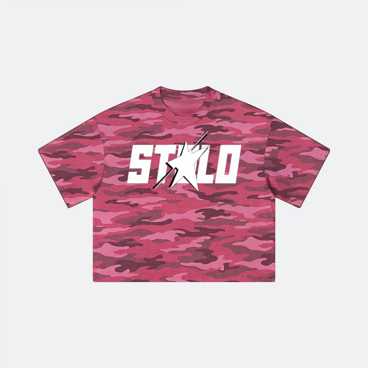 Stolo Clothing Co STARCHILD ROSE CAMO Heavyweight Boxy  Tee (270GSM)