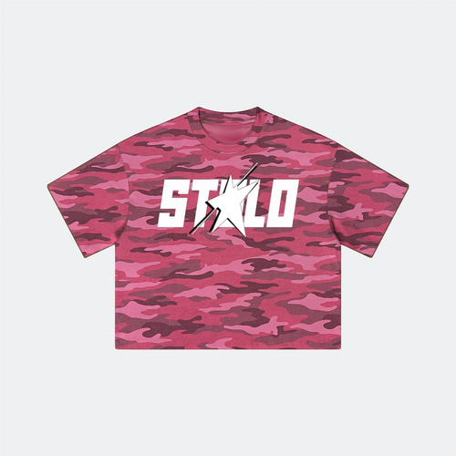 Stolo Clothing Co STARCHILD ROSE CAMO Heavyweight Boxy  Tee (270GSM)
