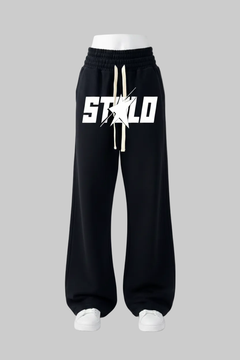 Stolo Clothing Co STARCHILD Double Waistband French Terry Wide-Leg Heavyweight Sweatpants (420 GSM)