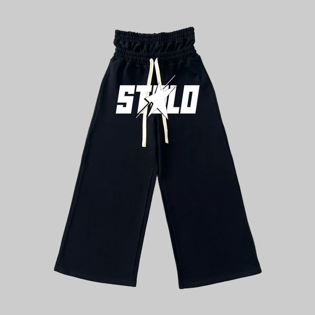 Stolo Clothing Co STARCHILD Double Waistband French Terry Wide-Leg Heavyweight Sweatpants (420 GSM)