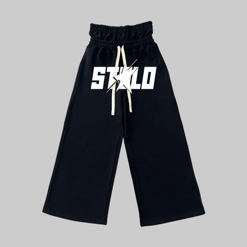 Stolo Clothing Co STARCHILD Double Waistband French Terry Wide-Leg Heavyweight Sweatpants (420 GSM)